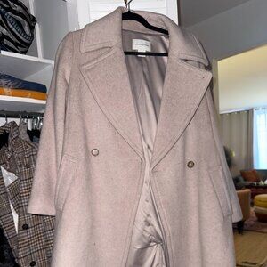 Club Monaco Wool Trench Coat – Light Taupe, Excellent Condition